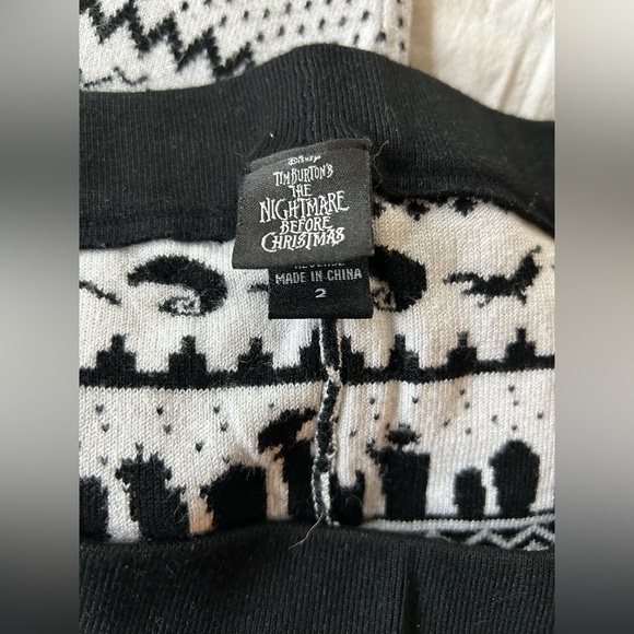 Torrid Disney The Nightmare Before Christmas Black Fair Isle Sweater Legging - Picture 3 of 6